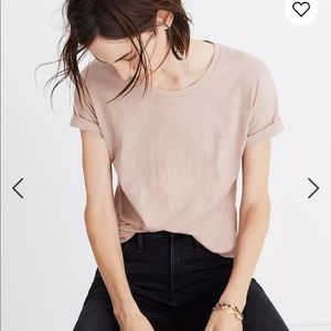 Madewell Graphic T-Shirt “Friday” | Pink | Size XS | 100% Cotton